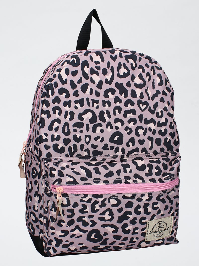 Sac à dos léopard Rose - Kiabi