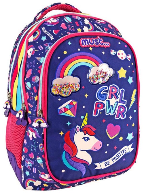 Sac à dos licorne polyester imprimé La boutique des toons - Kiabi