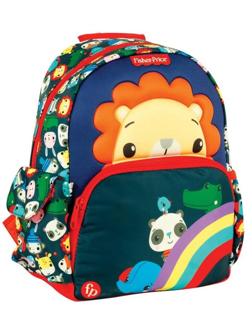 Sac à dos 'Lion' pour maternelle 30 cm – Animaux à fermeture zippée Fisher-Price - Kiabi