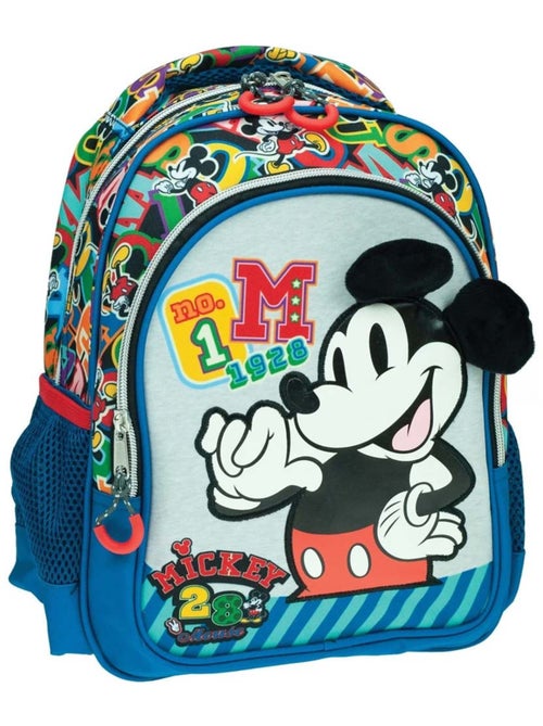 Sac à dos maternelle 30 cm Mickey Mouse 'M' 1928 - Kiabi