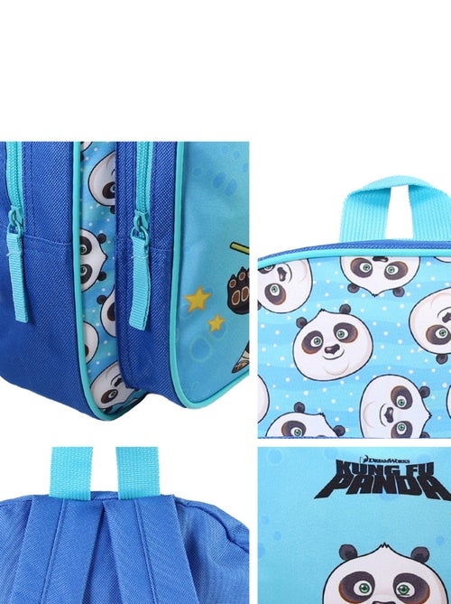 Sac à dos maternelle 31 cm bleu Kung Fu Panda - Bagtrotter - Kiabi