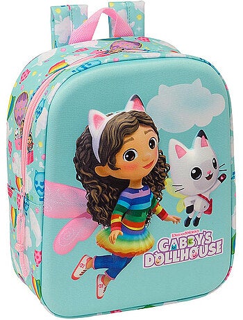 Sac à dos maternelle 3D en tissu laminé Gabby et la maison magique