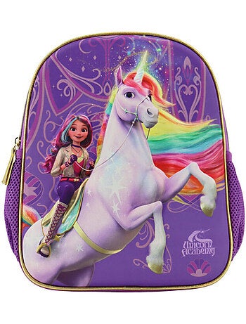 Sac à dos maternelle 3D licorne Unicorn Academy La boutique des toons