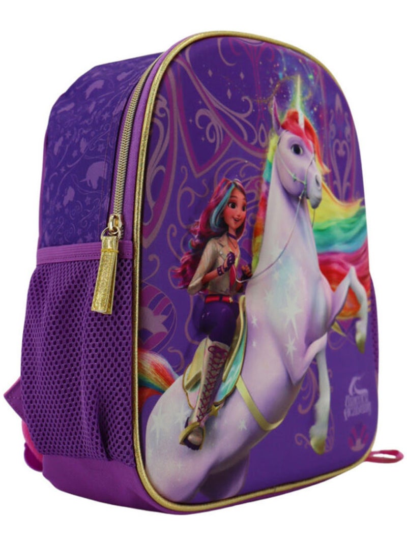 Sac à dos maternelle 3D licorne Unicorn Academy La boutique des toons Bleu Violet Gris - Kiabi