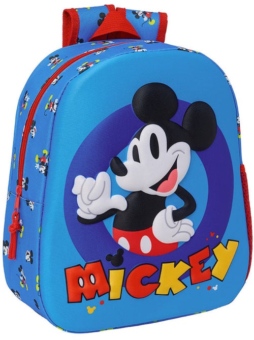 Sac à dos maternelle 3D 'Mickey Mouse' 33 cm ajustable - Kiabi Sac à dos maternelle 3D 'Mickey Mouse' 33 cm ajustable - Kiabi
