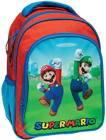 Sac à dos maternelle aspect polyester Super Mario
