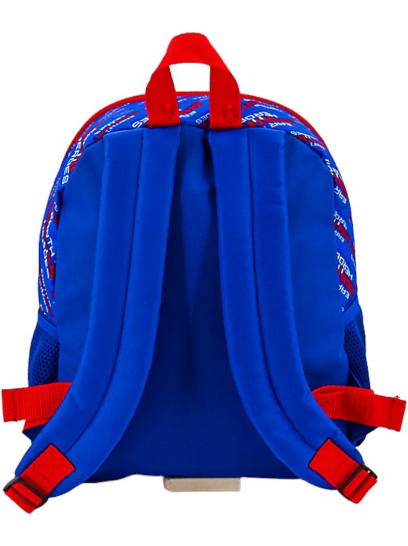 Sac à Dos Maternelle Avengers en action 32 CM Bleu Rouge Blanc - Kiabi