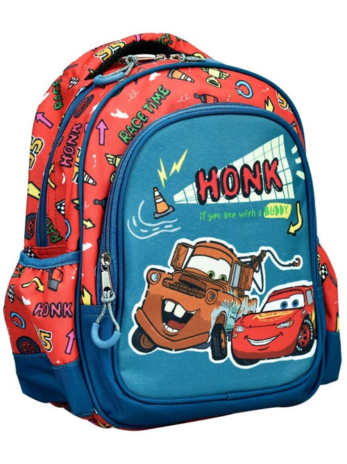 Sac à dos maternelle Cars motif course en tissu résistant - Kiabi