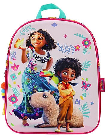Sac à dos maternelle Disney Encanto imprimé fleurs 3D