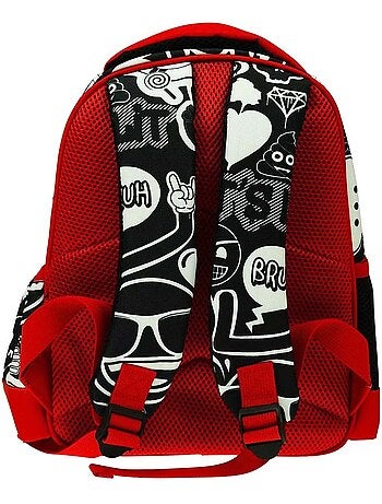 Sac à dos maternelle Emoji avec dos rembourré 30 CM