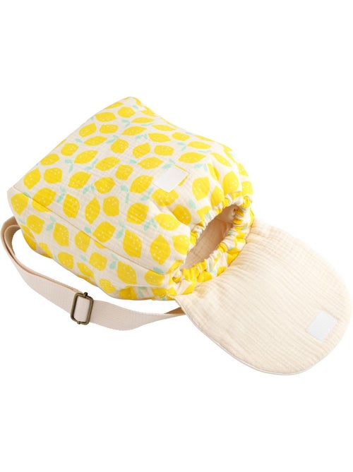 Sac à dos maternelle en coton imprimé citron - SAUTHON - Kiabi