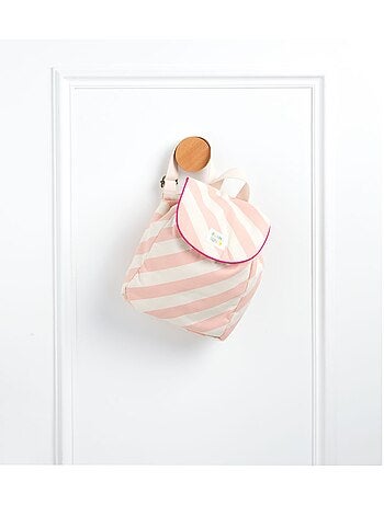 Sac à dos maternelle en coton rayé - SAUTHON