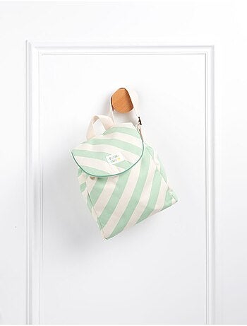 Sac à dos maternelle en coton rayé - SAUTHON