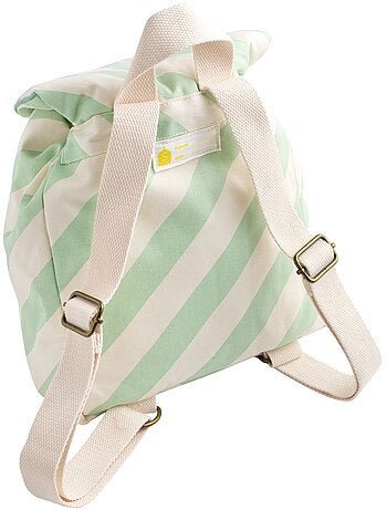 Sac à dos maternelle en coton rayé - SAUTHON