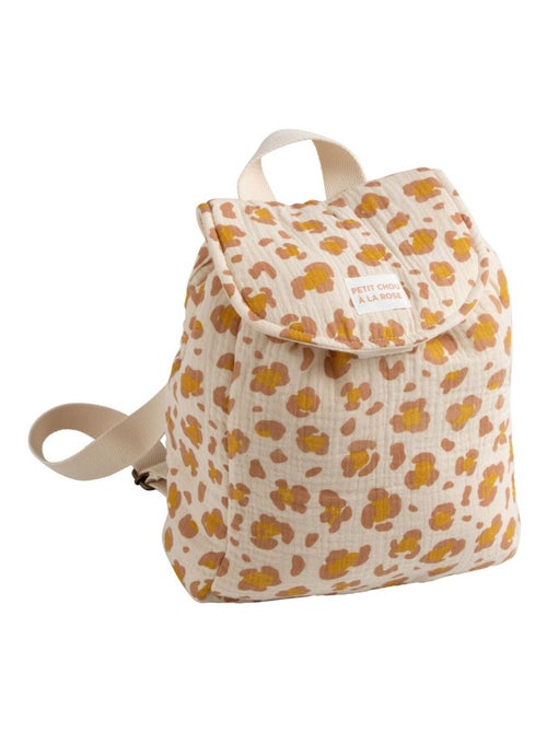 Sac à dos maternelle en gaze de coton léopard - SAUTHON - Kiabi