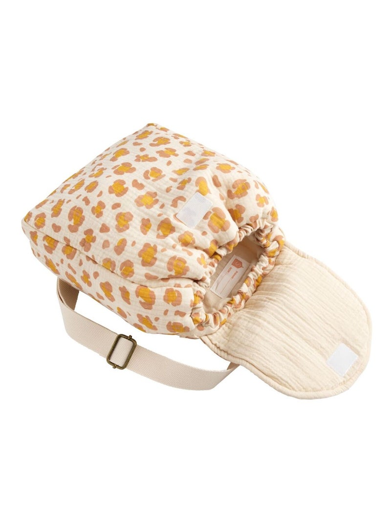 Sac à dos maternelle en gaze de coton léopard - SAUTHON Beige/Rose - Kiabi