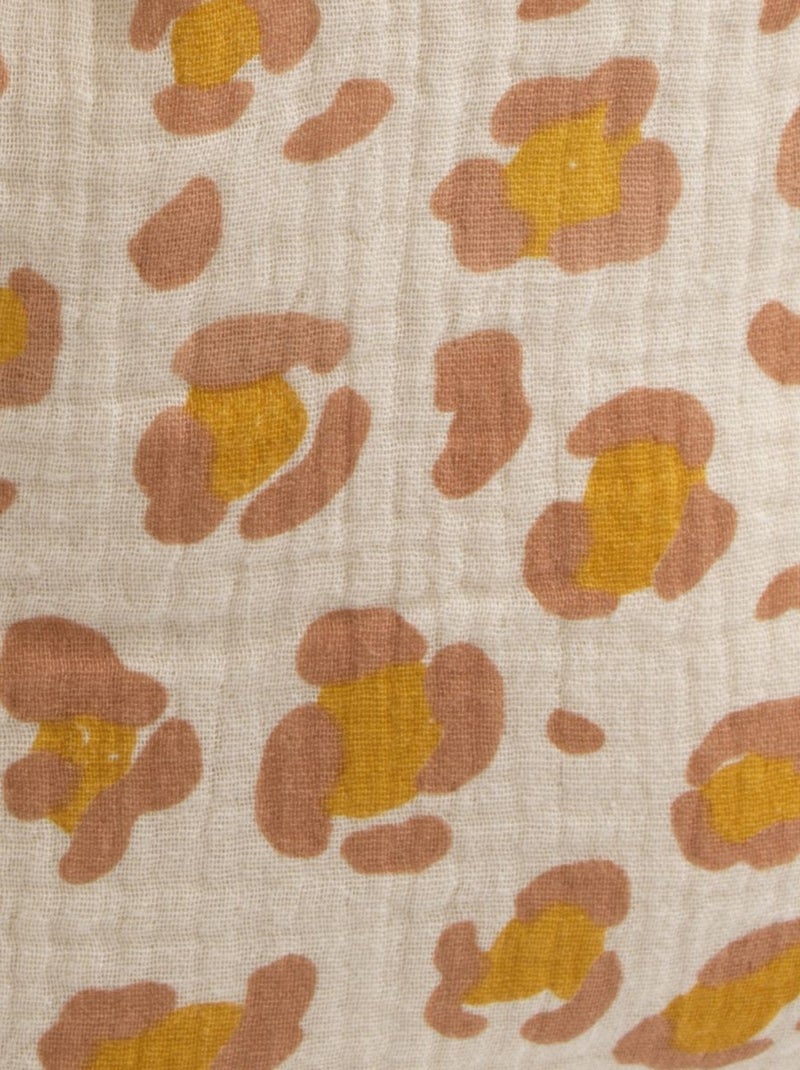 Sac à dos maternelle en gaze de coton léopard - SAUTHON Beige/Rose - Kiabi