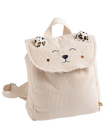 Sac à dos maternelle en velours côtelé avec oreilles - SAUTHON