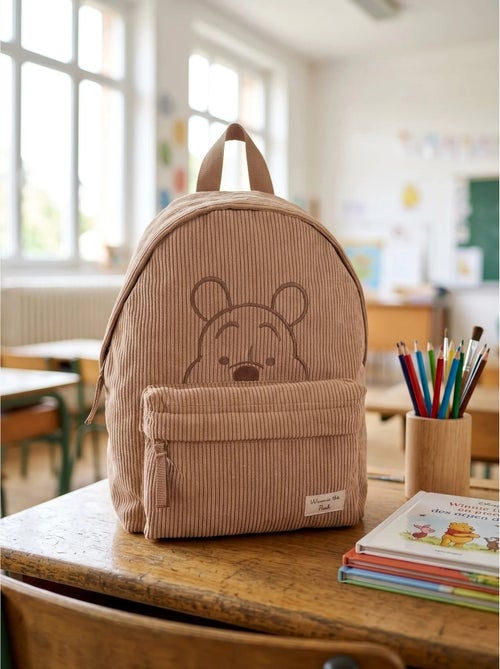 Sac à dos maternelle en velours côtelé winnie l'ourson disney - Kiabi Sac à dos maternelle en velours côtelé winnie l'ourson disney - Kiabi