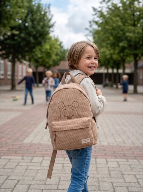 Sac à dos maternelle en velours côtelé winnie l'ourson disney - Kiabi Sac à dos maternelle en velours côtelé winnie l'ourson disney - Kiabi