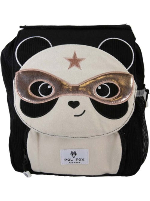 Sac à dos maternelle fille pol fox panda réversible - noir et blanc - Kiabi