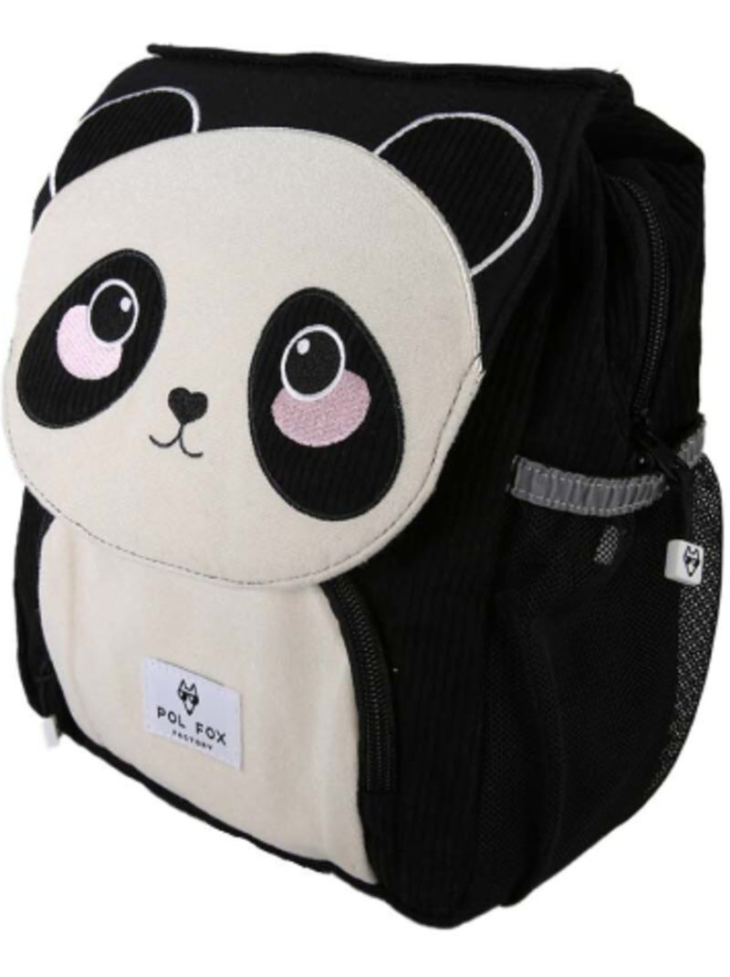 Sac à dos maternelle fille pol fox panda réversible - noir et blanc Noir - Kiabi