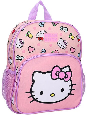 Sac à dos maternelle 'Hello Kitty' 30 cm à poche zippée