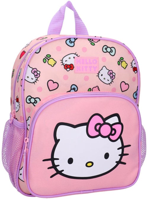 Sac à dos maternelle 'Hello Kitty' 30 cm à poche zippée - Kiabi Sac à dos maternelle 'Hello Kitty' 30 cm à poche zippée - Kiabi