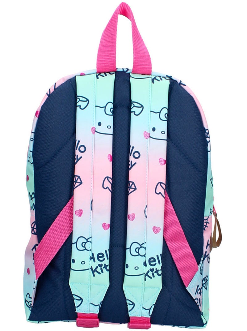 Sac à Dos Maternelle Hello Kitty Mode 33 CM Bleu Rose clair - Kiabi