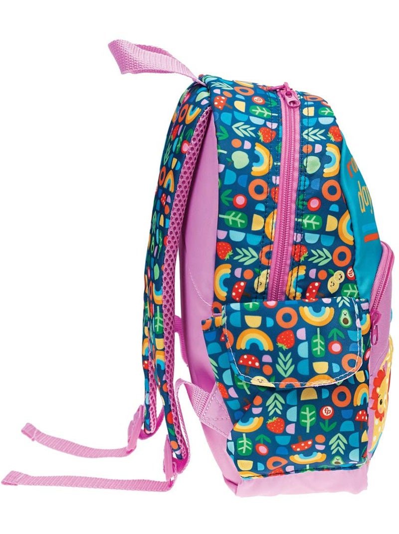 Sac à dos maternelle imprimé arc-en-ciel en tissu synthétique Fisher-Price Bleu Rose clair Gris - Kiabi