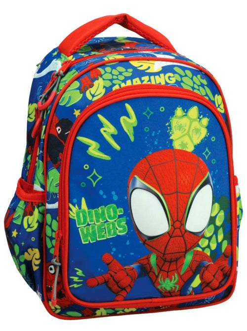 Sac à dos maternelle imprimé Dino-Webs en tissu Spiderman - Kiabi