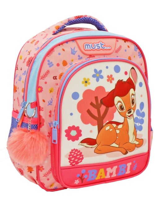 Sac à dos maternelle imprimé Disney Bambi avec panneau PU CMP - Kiabi
