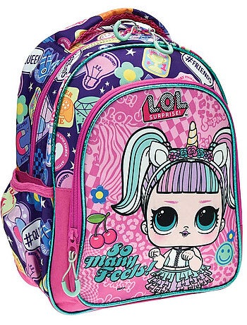 Sac à dos maternelle imprimé licorne en polyester LOL Surprise