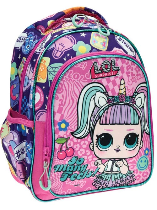 Sac à dos maternelle imprimé licorne en polyester LOL Surprise - Kiabi Sac à dos maternelle imprimé licorne en polyester LOL Surprise - Kiabi