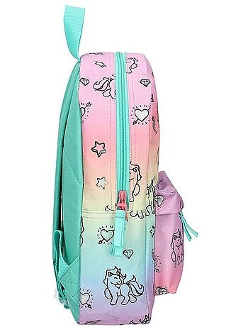 Sac à dos maternelle imprimé licornes en tissu synthétique Milky Kiss