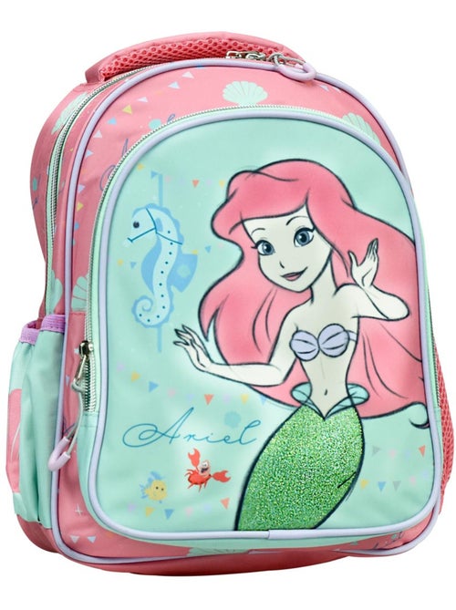 Sac à dos maternelle licence Disney Princess Ariel GIM en tissu synthétique - Kiabi