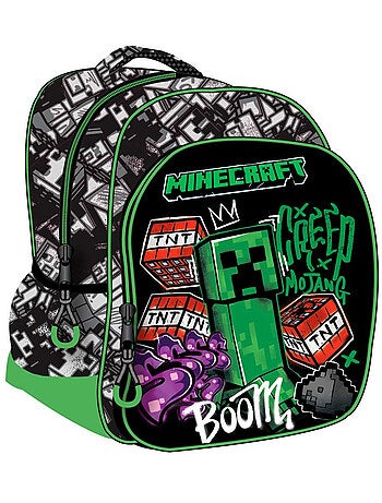 Sac à dos maternelle Minecraft en tissu synthétique imprimé Metro Art