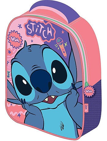 Sac à dos maternelle mini zippé 'Stitch' 31 cm