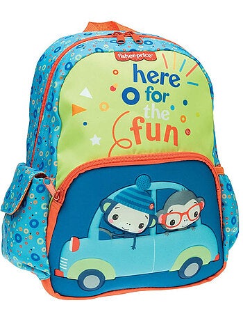 Sac à dos maternelle motif singe en tissu synthétique Fisher-Price