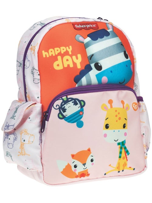 Sac à dos maternelle motifs animaux tissu Fisher-Price - Kiabi