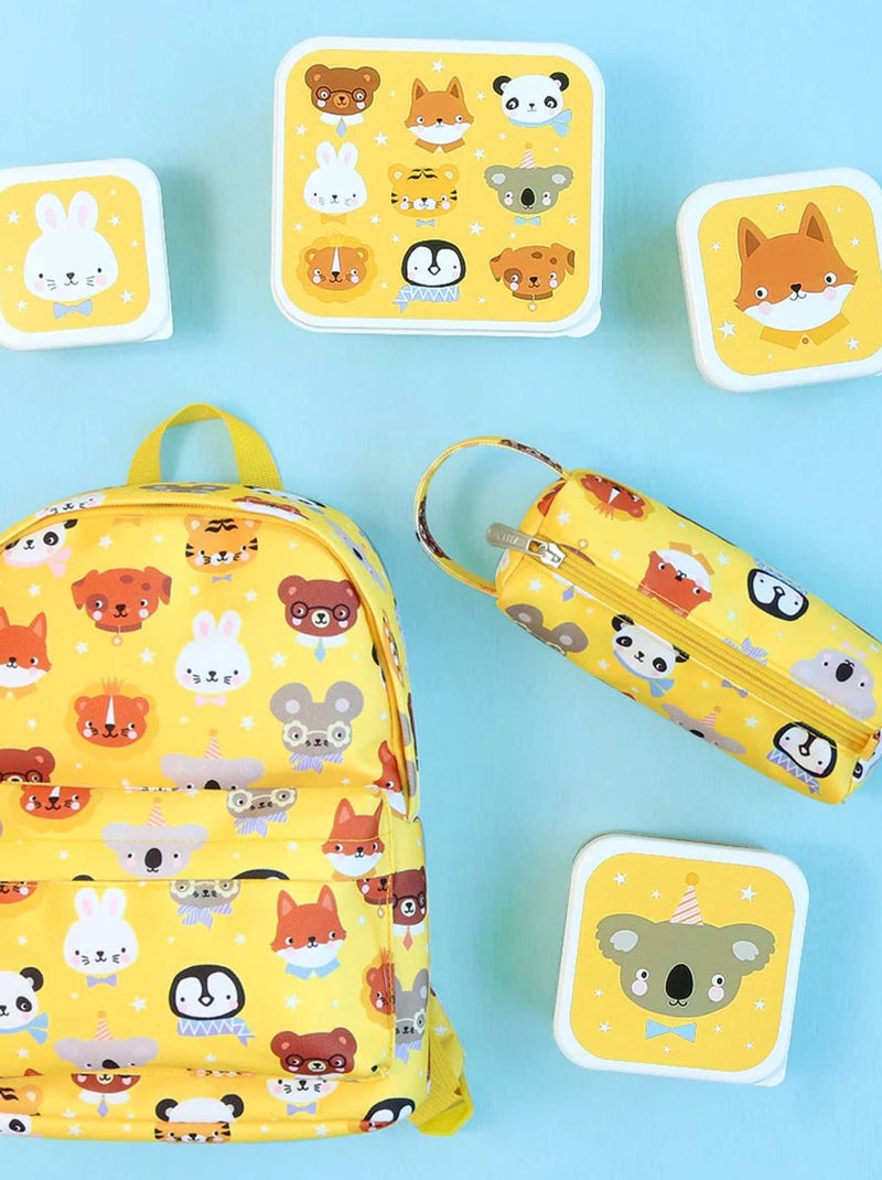 Sac à dos maternelle motifs ludiques A Little Lovely Company Jaune - Kiabi