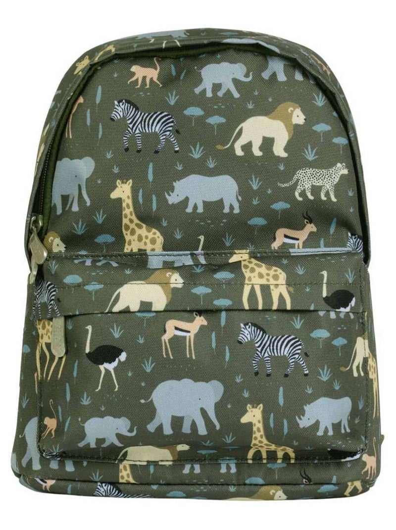 Sac à dos maternelle motifs ludiques A Little Lovely Company Kaki - Kiabi