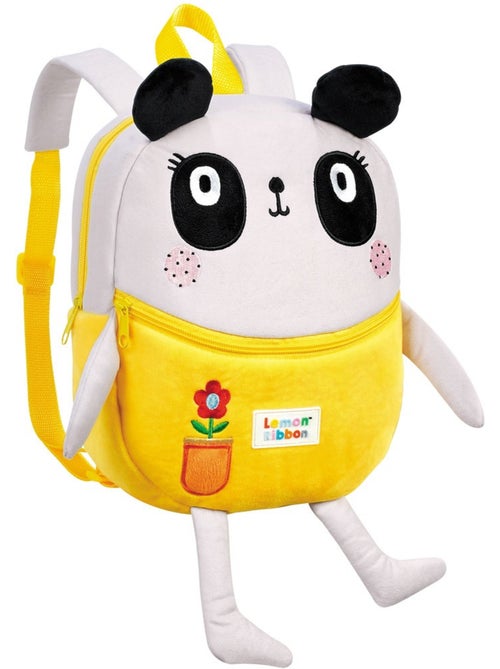 Sac à dos maternelle panda en tissu doux style peluche 30 cm – LEMON RIBBON - Kiabi Sac à dos maternelle panda en tissu doux style peluche 30 cm – LEMON RIBBON - Kiabi