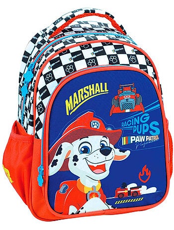 Sac à dos maternelle Pat patrouille 30 cm Racing Pups à zip