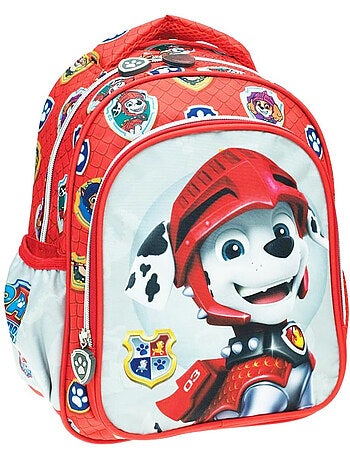 Sac à dos maternelle Pat patrouille imprimé Marshall en tissu synthétique