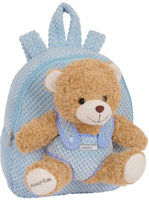 Sac à dos maternelle peluche avec ourson amovible SAFTA - Kiabi