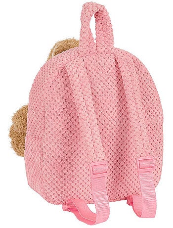 Sac à dos maternelle peluche avec ourson amovible SAFTA