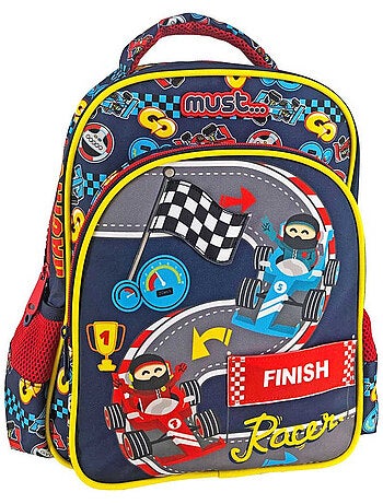 Sac à dos maternelle polyester imprimé Formule 1 Must Racing