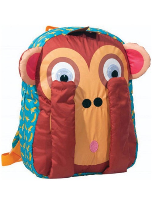 Sac à dos maternelle rembourré motif singe 3D CMP - Kiabi Sac à dos maternelle rembourré motif singe 3D CMP - Kiabi