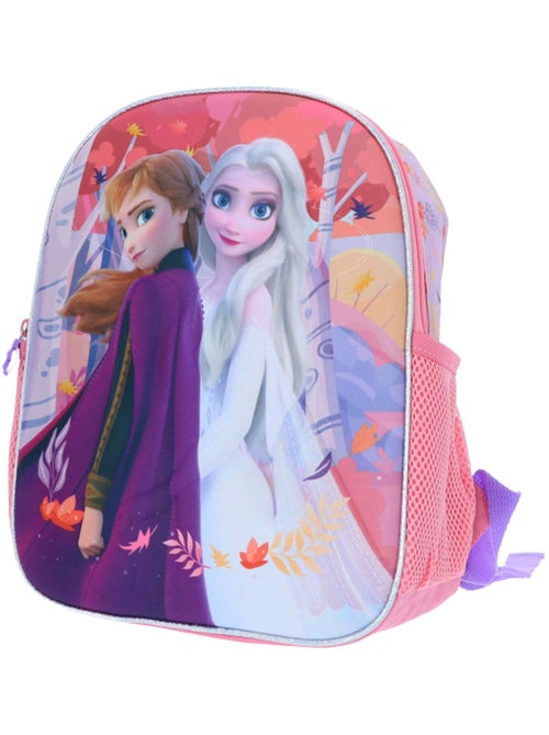 Sac à Dos Maternelle résistant Reine des Neiges II personnages Elsa et Anna 32 CM - Kiabi